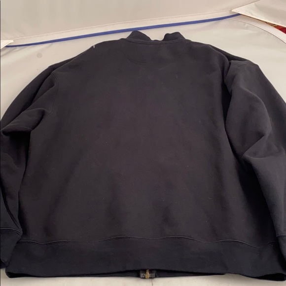 Jansport York College black and sewn on green logo full zip sweatshirt - Picture 3 of 7